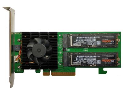HighPoint 3rd-Gen NVMe SSD7202 controller