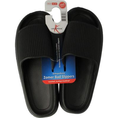 Lucovitaal Orthopedische Badslippers Maat 43-44 Zwart