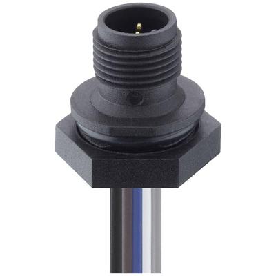Lutronic 1230 08 T16CW100 0,5m Sensor/actuator inbouwconnector M12 Aantal polen (sensoren): 8 Stekker, inbouw 1 stuk(s)