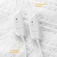 King Size Mezisana verwarmde topmelas - Hu 676 XXL - 2 bedieningselementen, 150 x 160 cm, 4 temperatuurinstellingen, wasbaar - thumbnail