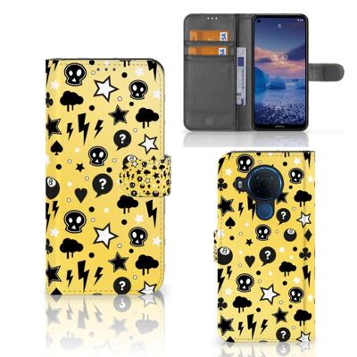 Telefoonhoesje met Naam Nokia 5.4 Punk Geel Telefoonhoesje met Naam Nokia 5.4 Punk Geel