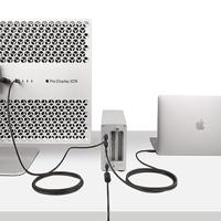 StarTech.com 2m Actieve Thunderbolt 4 Kabel, 40Gbps, 100W PD, 4K/8K Video, Intel-Certified Thunderbolt Kabel, Compatibel met USB4/TB4/ USB 3.2/ USB Type-C/DisplayPort/TB3 (A40G2MB-TB4-CABLE) - thumbnail