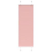 Pliss rolgordijn 40x150 cm stofbreedte 39,4 cm polyester roze - thumbnail