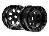 Rock 8 bead lock wheel black (55x36mm/2pcs) - thumbnail