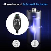 FISCHER FAHRRAD Koplamp LED werkt op batterijen Zwart - thumbnail