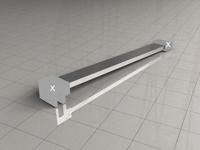 Wiesbaden losse vierkante stabilisatiestang 120 cm - thumbnail