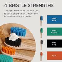 Georganics Toothbrush medium beechwood 1 Stuks - thumbnail