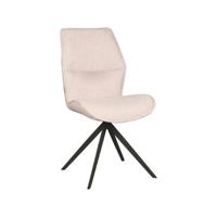 LABEL51 Eetkamerstoel 'Comfy' Bouclé, kleur Naturel - thumbnail