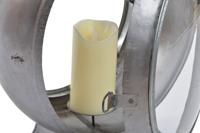 Lykta DKD Home Decor Verouderde afwerking Zilverkleurig Metaal Kristal Vintage 37 x 22 x 55 cm - thumbnail