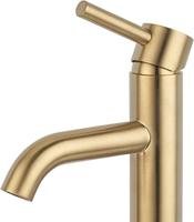 Ben Lavion fonteinkraan met greep geborsteld messing pvd - thumbnail