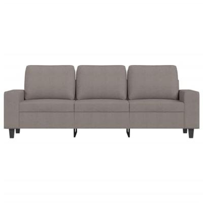 Driezitsbank 180 cm stof taupe