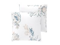 LIVARNO Set van 2 satijnen kussenslopen 60 x 50 cm (Wit) - thumbnail