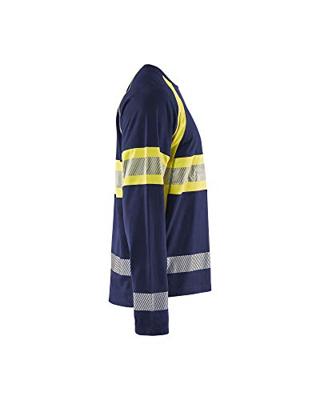 Blåkläder High-Vis T-Shirt lange mouwen 35101030 | Marine/High-Vis Geel | Maat S - 7330509672464 Blåkläder High-Vis T-Shirt lange mouwen 35101030 | Marine/High-Vis Geel | Maat S - 7330509672464