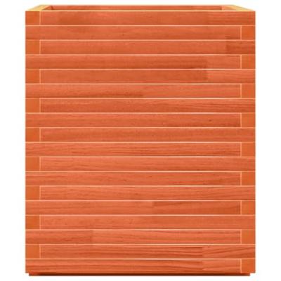 Plantenbak 60x60x72 cm massief grenenhout wasbruin