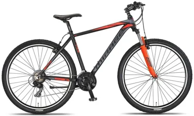 Umit Mirage Oversized MTB 27.5 Inch 50 cm Unisex 21V V Brakes Zwart/Oranje Umit Mirage Oversized MTB 27.5 Inch 50 cm Unisex 21V V Brakes Zwart/Oranje