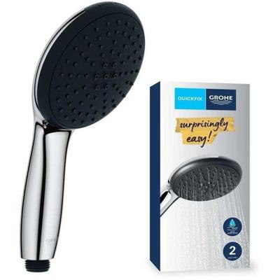 Douchekop - GROHE Vitalio Start 110 27946001 - 2 jets (Regen/stimulerend) - Waterbesparend - Antikalkproces - Chroom