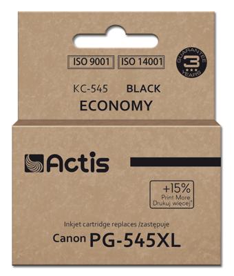 Actis KH-303BKR inkt voor Canon printer, vervanging voor Canon PG-545XL; Supreme; 15ml; 207 pagina's; zwart. Drukt 15% meer af dan de OEM. Actis KH-303BKR inkt voor Canon printer, vervanging voor Canon PG-545XL; Supreme; 15ml; 207 pagina's; zwart. Drukt 15% meer af dan de OEM.
