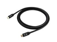 Kabel USB-C stekker USB-C stekker USB 3.2 1 m overdracht 5G 3A zwart - thumbnail