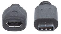 Manhattan Hi-Speed USB C, 15cm - thumbnail