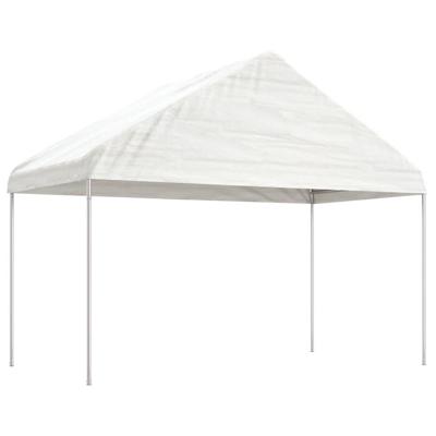 Paviljoen Prieel met dak 4,08x2,23x3,22 m polyetheen wit Paviljoen Prieel met dak 4,08x2,23x3,22 m polyetheen wit