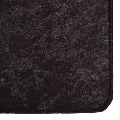 Vloerkleed wasbaar anti-slip 400x300 cm antracietkleurig - thumbnail