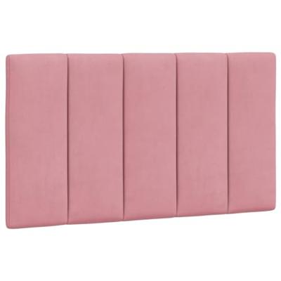 Hoofdbordkussen "Hanko" 80 cm fluweel roze