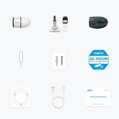 Reolink Go Series G330 Bullet (shape) IP-beveiligingscamera Buiten 2560 x 1440 Pixels Muur Reolink Go Series G330 Bullet (shape) IP-beveiligingscamera Buiten 2560 x 1440 Pixels Muur