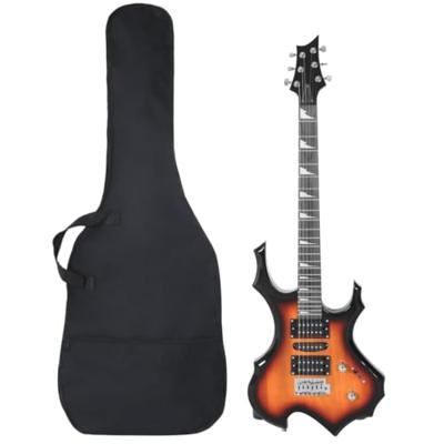 VidaXL Gitaar voor beginners elektrisch met tas 4/4 39" zwart VidaXL Gitaar voor beginners elektrisch met tas 4/4 39" zwart