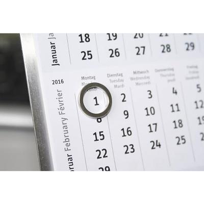 Maul Neodymium magneet MAUL (Ø x h) 12 mm x 1.5 mm Ring Zilver 10 stuk(s) 6168396