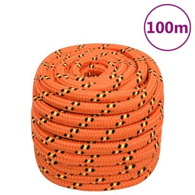 Boot touw 20 mm 100 m polypropyleen oranje
