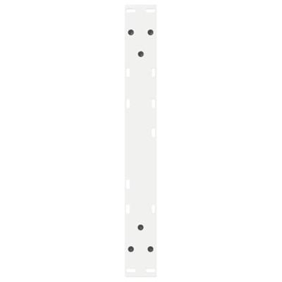 Salontafelpoten 2 st 50x(42-43,3) cm staal wit