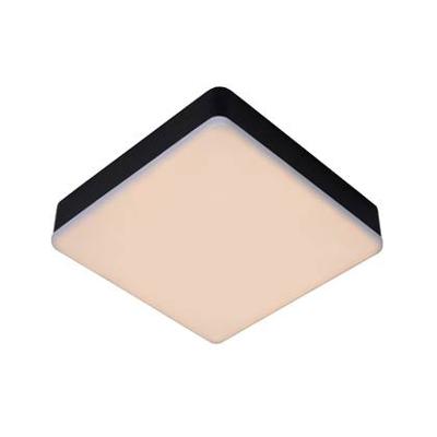 Lucide CERES-LED - Plafonnière Badkamer - LED Dimb. - 1x30W 3000K - IP44 - Zwart