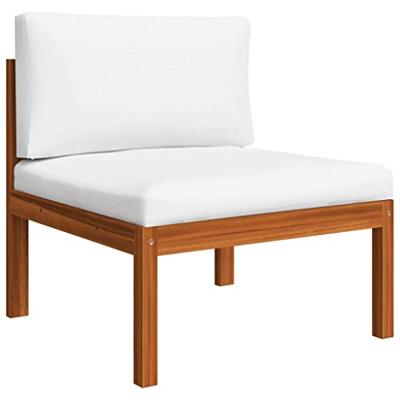 3-delige Loungeset met kussens massief acaciahout - thumbnail