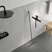 Raamwisser Sealskin Deluxe RVS 24 cm Mat Zwart (incl. Flexibele Glashaak) - thumbnail