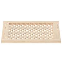 Kastdeuren met latwerk 2 st 39,5x61,5 cm massief grenenhout - thumbnail