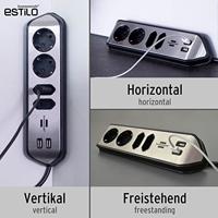Brennenstuhl Estilo Hoekstekkerdoos 4-voudig - thumbnail