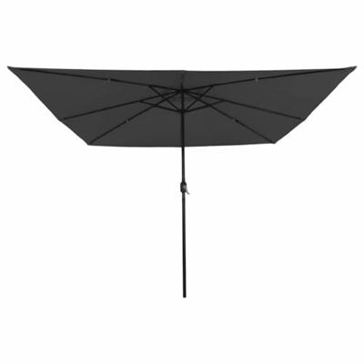 Tuinparasol Antraciet en Zwart 295 x 295 x 245 cm