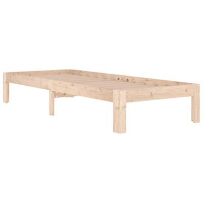 Bedframe massief hout 75x190 cm Bedframe massief hout 75x190 cm
