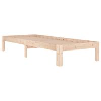Bedframe massief hout 75x190 cm - thumbnail