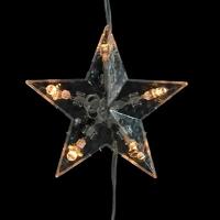 VidaXL Lichtsnoergordijn sterren met 200 led&apos;s en 8 functies warmwit - thumbnail