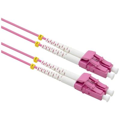 VALUE F.O. Kabel 50/125µm OM4, LC/LC, low-Loss connector , violet, 7 m