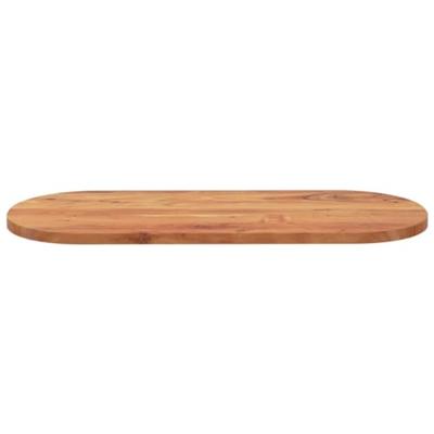 Tafelblad ovaal 140x60x3,8 cm massief acaciahout