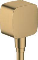 Hansgrohe FixFit muuraansluitbocht met terugslagklep, Brushed Bronze - thumbnail