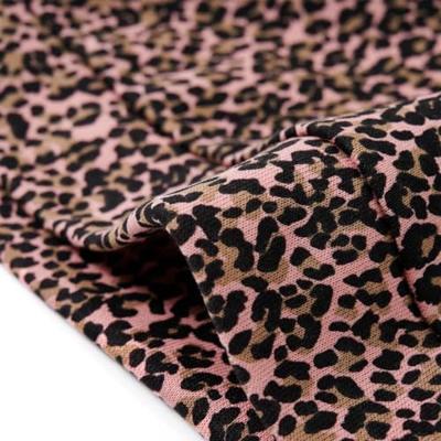 Kindertrui met luipaardprint 92 middelroze