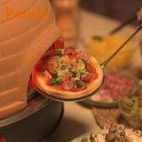 Emerio PO-115985 4-Persoons Pizzarette Terracotta/Zwart - thumbnail