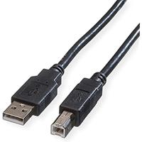 ROLINE USB 2.0 kabel, type A-B, zwart, 1,8 m - thumbnail