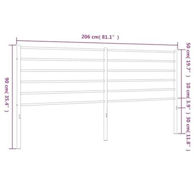 Hoofdbord metaal wit 200 cm Hoofdbord metaal wit 200 cm