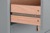 Ladenkast Home ESPRIT Blauw Grijs Polypropyleen Hout MDF 80 x 40 x 117 cm - thumbnail