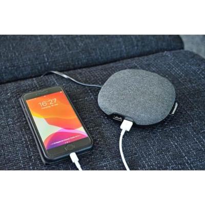 Brennenstuhl brennenstuhl®estilo laadstation met textieloppervlak 1xEuro-socket en 2xUSB-Charger zwart/antraciet - 1150020010