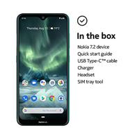Nokia 7.2 Smartphone - 128 GB Geheugen - Android One - 48 Megapixel Triple Camera - 6,3” Full HD+ Scherm met HDR-kwaliteit – Extra Sterk en Licht – Energiezuinige Batterij - Cyan Green - thumbnail